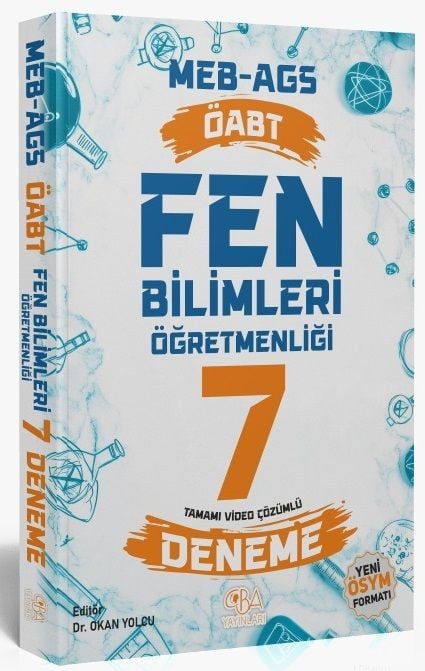 CBA Yayınları ÖABT MEB-AGS Fen Bilimleri Öğretmenliği 7 Deneme Çözümlü CBA Yayınları - İADESİZ