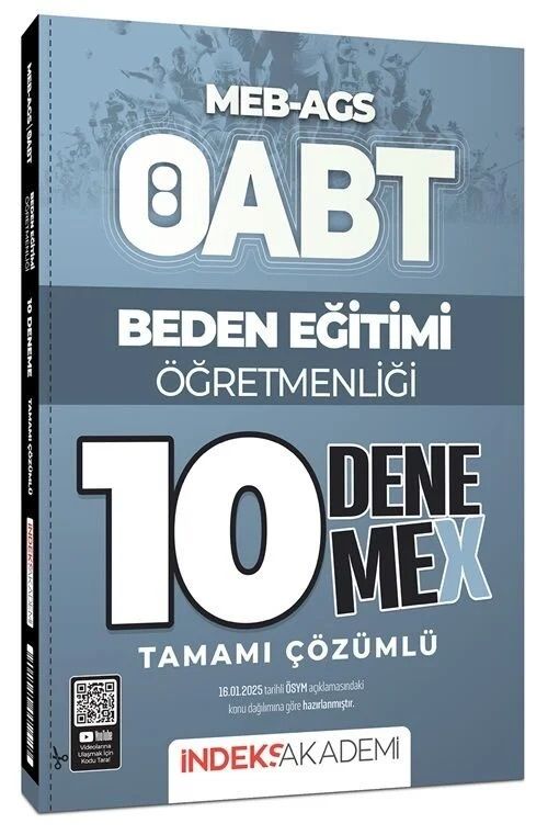 İndeks Akademi ÖABT MEB-AGS Beden Eğitimi Öğretmenliği 10 DenemeX Çözümlü İndeks Akademi Yayıncılık - İADESİZ