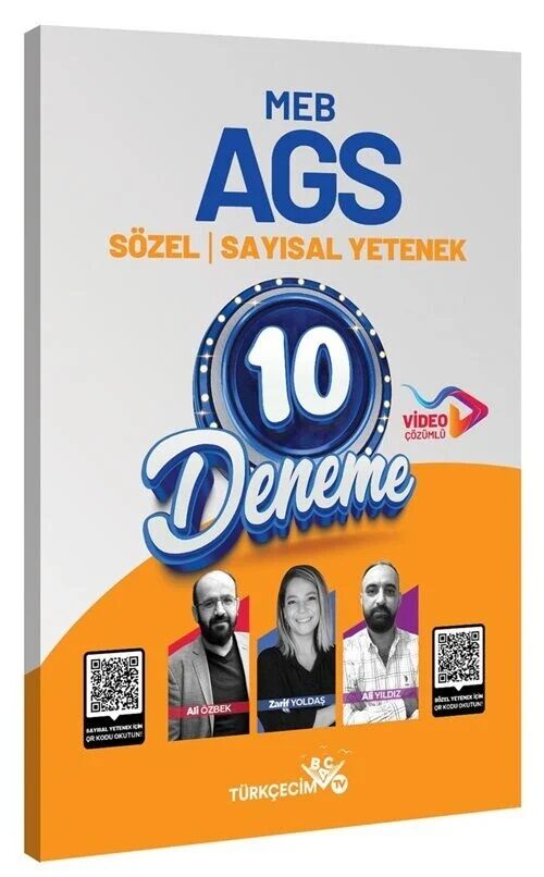 Türkçecim TV MEB-AGS Sözel-Sayısal Yetenek 10 Deneme Çözümlü - Ali Özbek Türkçecim TV