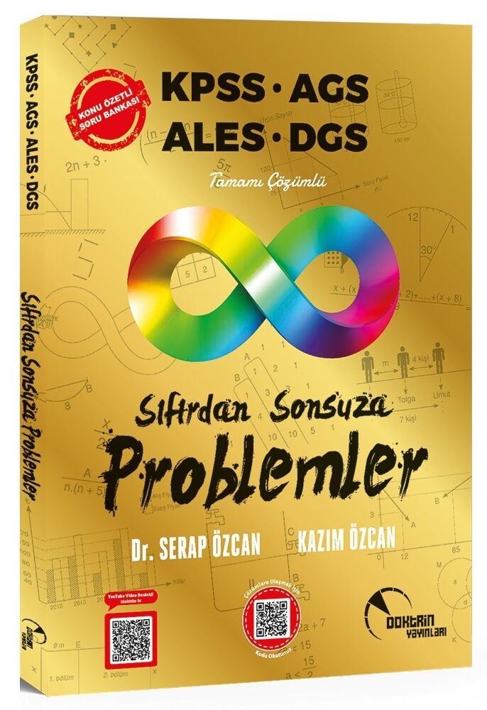 Doktrin KPSS MEB-AGS DGS ALES Sıfırdan Sonsuza Problemler Konu Özetli Soru Bankası - Kazım Özcan Doktrin Yayınları