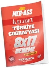 Yönerge 2025 MEB-AGS Türkiye Coğrafyası İLELEBET 8x17 Deneme Çözümlü Yönerge Yayınları