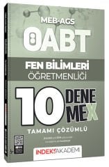 İndeks Akademi ÖABT MEB-AGS Fen Bilimleri Öğretmenliği 10 DenemeX Çözümlü İndeks Akademi Yayıncılık - İADESİZ