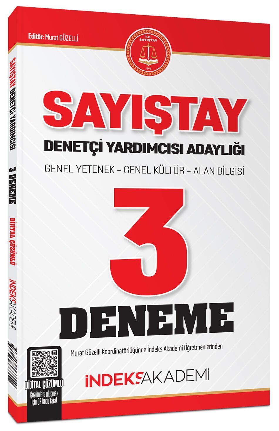 İndeks Akademi Sayıştay Denetçi Yardımcısı Adaylığı 3 Deneme Çözümlü - Murat Güzelli İndeks Akademi Yayıncılık - İADESİZ