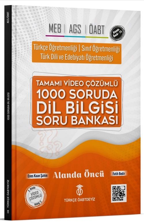 Türkçe ÖABTDEYİZ ÖABT MEB-AGS 1000 Soruda Dil Bilgisi Soru Bankası - Enes Kaan Şahin Türkçe ÖABTDEYİZ - İADESİZ