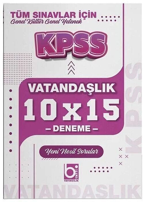 Bigelio KPSS Vatandaşlık 10x15 Deneme Bigelio Yayıncılık