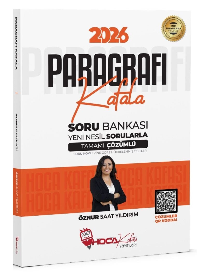 Hoca Kafası 2026 KPSS TYT ALES DGS Paragrafı Kafala Soru Bankası Çözümlü - Öznur Saat Yıldırım Hoca Kafası Yayınları