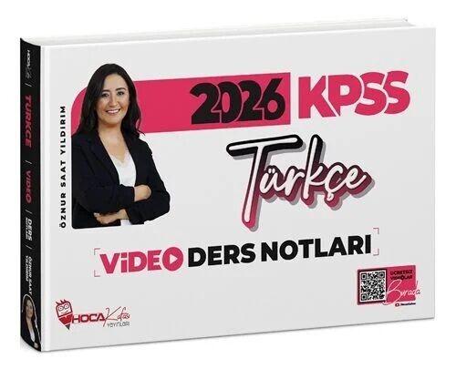 Hoca Kafası 2026 KPSS Türkçe Video Ders Notları - Öznur Saat Yıldırım Hoca Kafası Yayınları