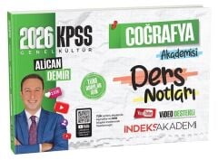 İndeks Akademi 2026 KPSS Coğrafya Akademisi Video Ders Notları - Alican Demir İndeks Akademi Yayıncılık