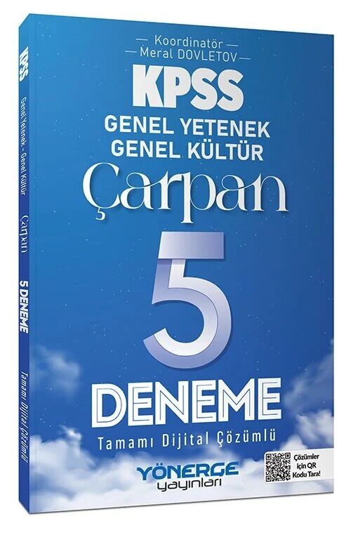 Yönerge KPSS Genel Yetenek Genel Kültür Çarpan 5 Deneme Çözümlü Yönerge Yayınları