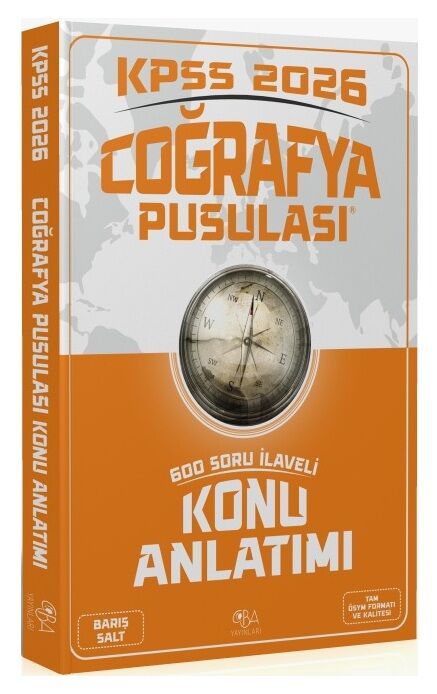 CBA Yayınları 2026 KPSS Coğrafya Pusulası Konu Anlatımı - Barış Salt CBA Yayınları
