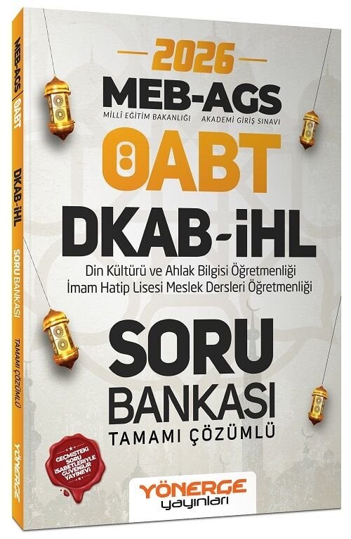 Yönerge 2026 ÖABT MEB-AGS DKAB Din Kültürü ve Ahlak Bilgisi Öğretmenliği Soru Bankası Çözümlü Yönerge Yayınları - İADESİZ
