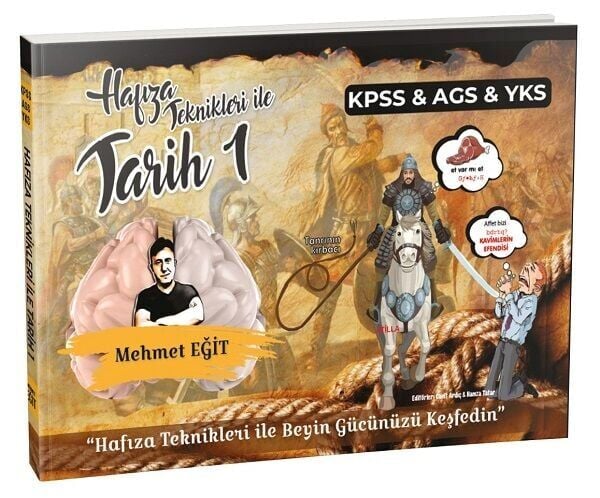 Eğit Akademi KPSS MEB-AGS TYT AYT Hafıza Teknikleri ile Tarih-1 - Mehmet Eğit Eğit Akademi - İADESİZ