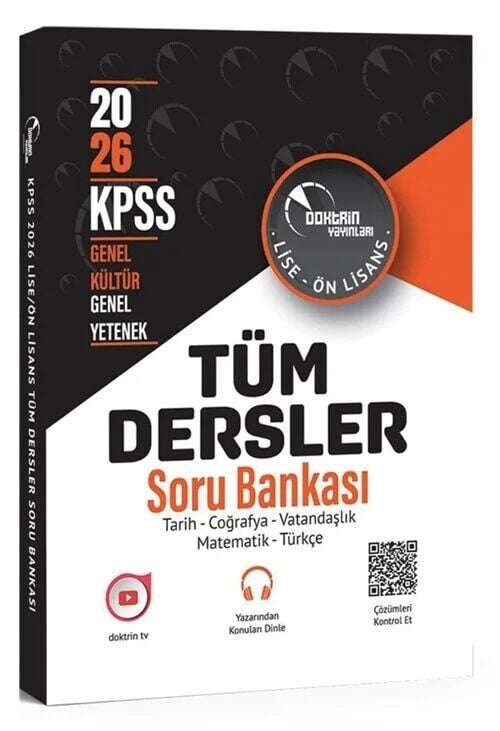 Doktrin 2026 KPSS Lise Ön Lisans Tüm Dersler Soru Bankası Doktrin Yayınları