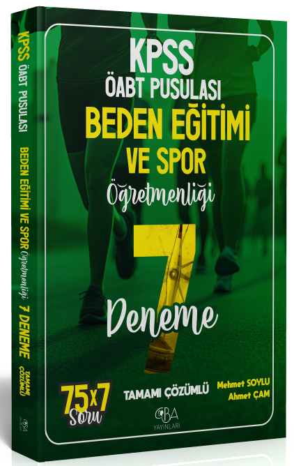 CBA Yayınları ÖABT Beden Eğitimi ve Spor Öğretmenliği 7 Deneme Çözümlü - Mehmet Soylu, Ahmet Çam CBA Yayınları - İADESİZ