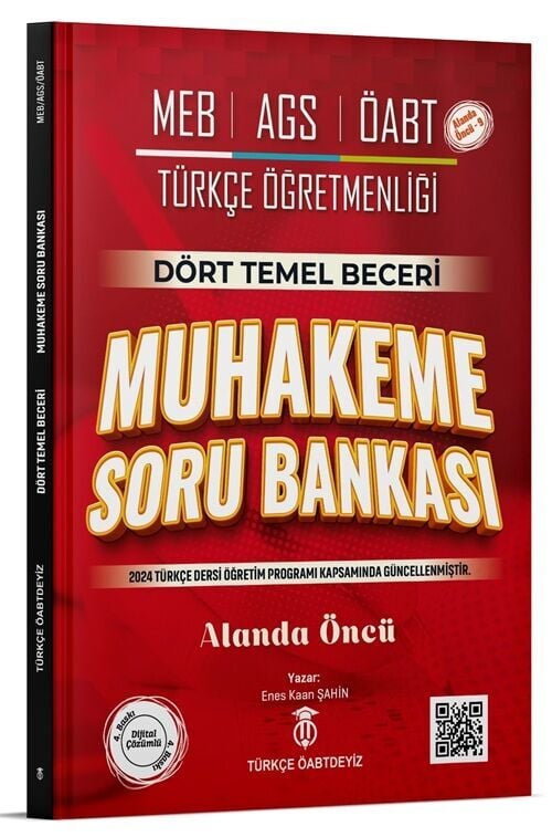 Türkçe ÖABTDEYİZ ÖABT MEB-AGS Türkçe Dört Temel Beceri Muhakeme Soru Bankası Çözümlü - Enes Kaan Şahin Türkçe ÖABTDEYİZ - İADESİZ