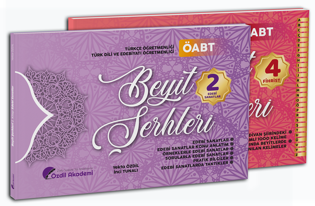 Özdil Akademi ÖABT Türkçe ve Türk Dili Edebiyatı Beyit Şerhleri Konu Anlatımlı Soru Bankası Seti (2 Kitap) - Yekta Özdil Özdil Akademi Yayınları - İADESİZ