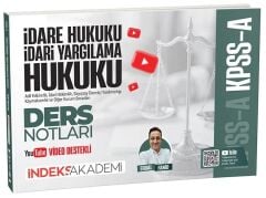İndeks Akademi KPSS A Grubu İdare ve İdari Yargılama Hukuku Video Ders Notları - Erdal Fanid İndeks Akademi Yayıncılık