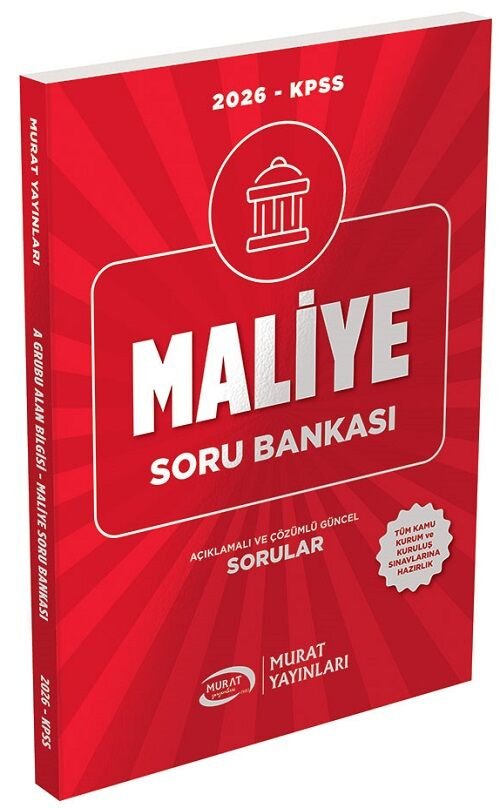Murat 2026 KPSS A Grubu Maliye Soru Bankası Çözümlü Murat Yayınları