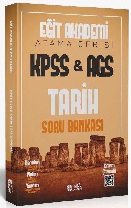 Eğit Akademi KPSS MEB-AGS Tarih Atama Serisi Soru Bankası Eğit Akademi