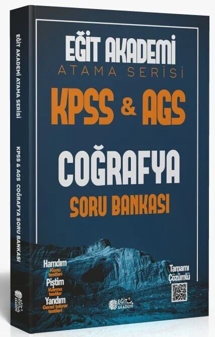 Eğit Akademi KPSS MEB-AGS Coğrafya Atama Serisi Soru Bankası Eğit Akademi