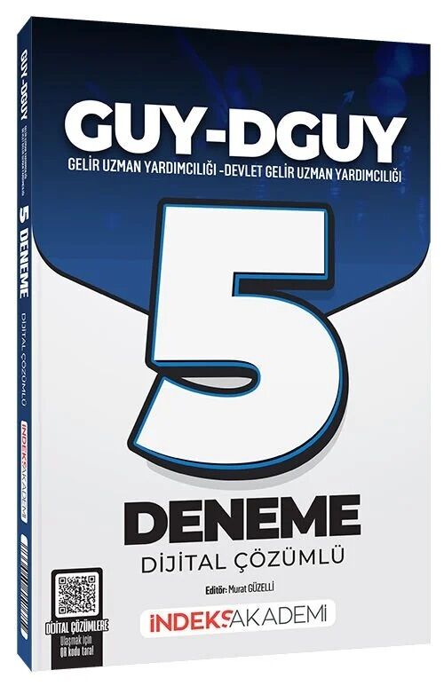 İndeks Akademi GUY-DGUY Gelir Uzman Yardımcılığı 5 Deneme Çözümlü - Murat Güzelli İndeks Akademi Yayıncılık