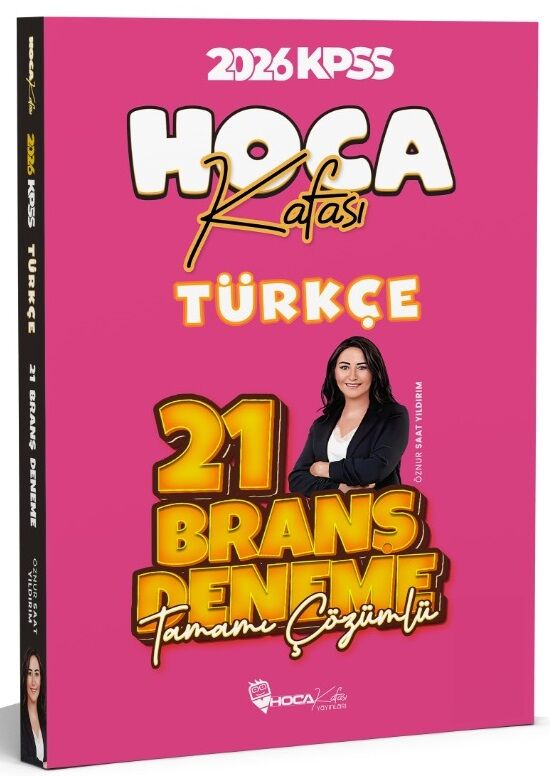 Hoca Kafası 2026 KPSS Türkçe 21 Deneme Çözümlü - Öznur Saat Yıldırım Hoca Kafası Yayınları