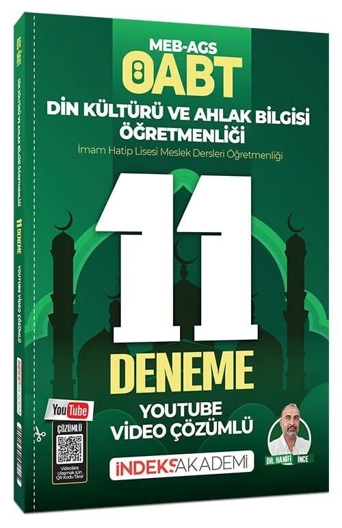 İndeks Akademi ÖABT MEB-AGS Din Kültürü ve Ahlak Bilgisi 11 Deneme YOUTUBE Video Çözümlü - Hanifi İnce İndeks Akademi Yayıncılık - İADESİZ