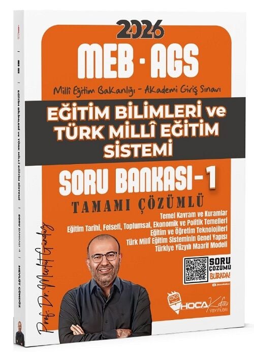 Hoca Kafası 2026 MEB-AGS Eğitim Bilimleri ve Türk Milli Eğitim Sistemi Soru Bankası-1 Çözümlü - Mevlüt Gündüz Hoca Kafası Yayınları