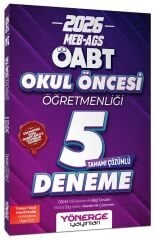 Yönerge 2026 ÖABT MEB-AGS Okul Öncesi Öğretmenliği 5 Deneme Çözümlü Yönerge Yayınları - İADESİZ