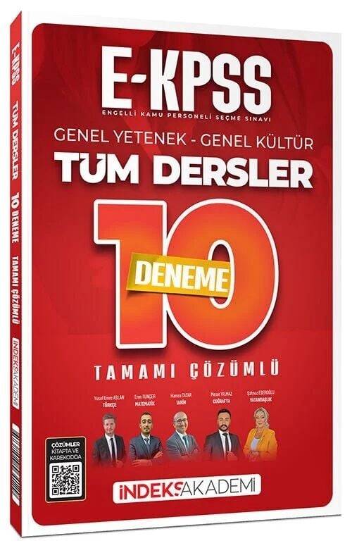 İndeks Akademi 2026 EKPSS 10 Deneme Çözümlü İndeks Akademi Yayıncılık