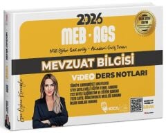 Hoca Kafası 2026 MEB-AGS Mevzuat Bilgisi Video Ders Notları - Esra Özkan Karaoğlu Hoca Kafası Yayınları