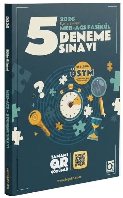 Bigelio 2026 MEB-AGS Eğitim Bilimleri 5 Deneme Fasikül Çözümlü Bigelio Yayıncılık