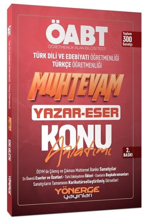 Yönerge ÖABT Türkçe-Türk Dili Edebiyatı Muhtevam Yazar Eser Konu Anlatımı Yönerge Yayınları - İADESİZ