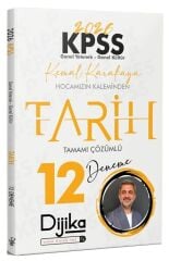 Dijika 2026 KPSS Tarih 12 Deneme Çözümlü - Kemal Karakaya Dijika Yayınları