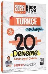 İndeks Akademi 2026 KPSS Türkçe Simülasyon 20 Deneme Çözümlü - Berk Ekici İndeks Akademi Yayıncılık
