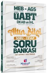 Mihrap ÖABT MEB-AGS Din Kültürü ve Ahlak Bilgisi Öğretmenliği Altın Bilgi Soru Cevap Soru Bankası Mihrap Yayınları - İADESİZ