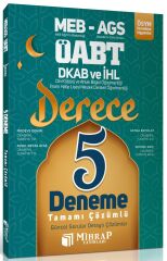 Mihrap ÖABT MEB-AGS Din Kültürü ve Ahlak Bilgisi Öğretmenliği Derece 5 Deneme Çözümlü Mihrap Yayınları - İADESİZ