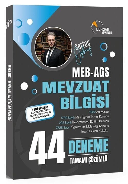 Doktrin MEB-AGS Mevzuat Bilgisi 44 Deneme Çözümlü - Sertaç Özbey Doktrin Yayınları