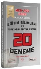 CBA Yayınları 2026 MEB-AGS Eğitim Bilimleri ve Türk Eğitim Sistemi  20 Deneme Çözümlü Pusula Serisi - Okan Yolcu CBA Yayınları