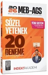 İndeks Akademi 2026 MEB-AGS Sözel Yetenek 20 Deneme Çözümlü - Berk Ekici İndeks Akademi Yayıncılık