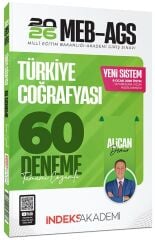 İndeks Akademi 2026 MEB-AGS Türkiye Coğrafyası 60 Deneme Çözümlü - Alican Demir İndeks Akademi Yayıncılık