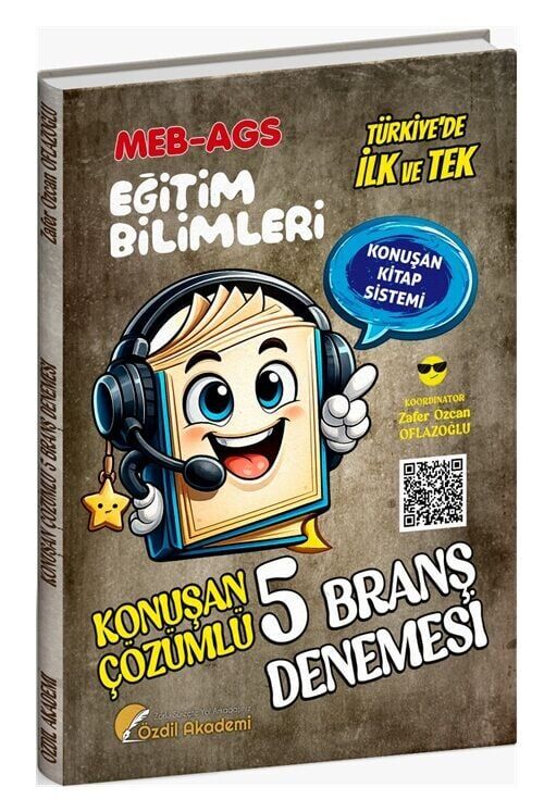 Özdil Akademi MEB-AGS Eğitim Bilimleri Konuşan 5 Deneme Çözümlü - Zafer Özcan Oflazoğlu Özdil Akademi Yayınları