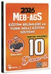 Hoca Kafası 2026 MEB-AGS Eğitim Bilimleri ve Türk Milli Eğitim Sistemi 10 Deneme Çözümlü - Ömer Ekici Hoca Kafası Yayınları