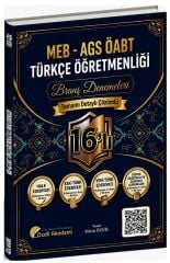 Özdil Akademi ÖABT MEB-AGS Türkçe Öğretmenliği 16 lı Branş Deneme Çözümlü - Yekta Özdil Özdil Akademi - İADESİZ