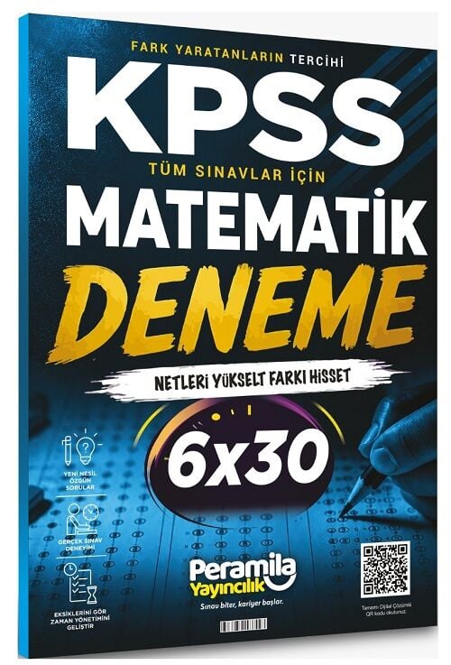 Peramila KPSS Matematik 6 Deneme Çözümlü Peramila Yayıncılık