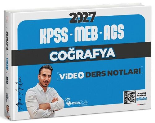 Hoca Kafası 2027 KPSS MEB-AGS Coğrafya Video Ders Notları - Akın Arslan Hoca Kafası Yayınları