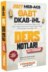 Yönerge 2027 ÖABT MEB-AGS DKAB Din Kültürü ve Ahlak Bilgisi Ders Notları Yönerge Yayınları - İADESİZ