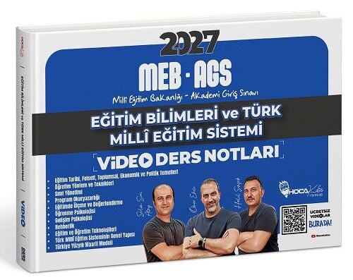 Hoca Kafası 2027 MEB-AGS Eğitim Bilimleri ve Türk Milli Eğitim Sistemi Video Ders Notları - Ömer Ekici Hoca Kafası Yayınları