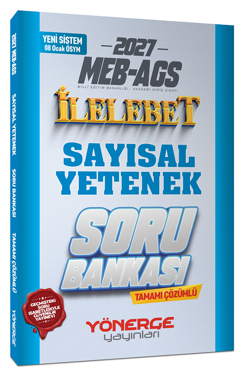 Yönerge 2027 MEB-AGS Sayısal Yetenek İlelebet Soru Bankası Çözümlü Yönerge Yayınları