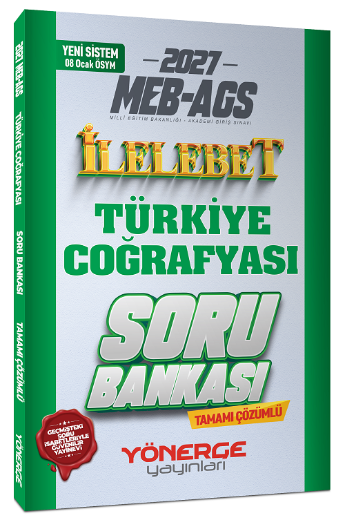 Yönerge 2027 MEB-AGS Türkiye Coğrafyası İlelebet Soru Bankası Çözümlü Yönerge Yayınları